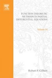 Tapa de Function theoretic methods in partial differential equations