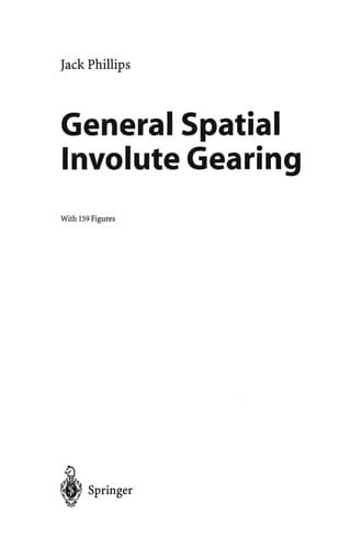 Tapa de General Spatial Involute Gearing