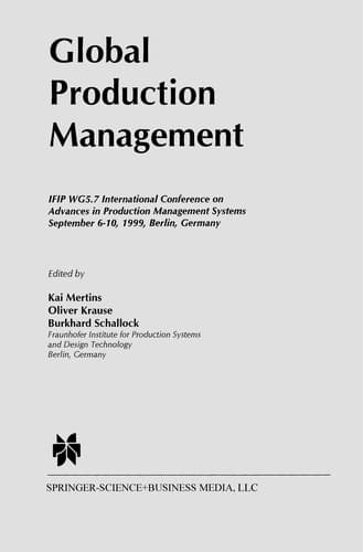 Tapa de Global Production Management