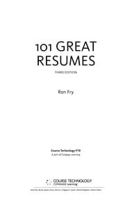 Tapa de 101 great resumes