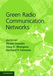 Tapa de Green radio communication networks