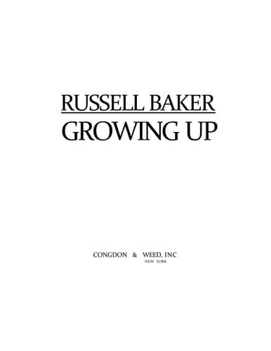 Tapa de Growing up