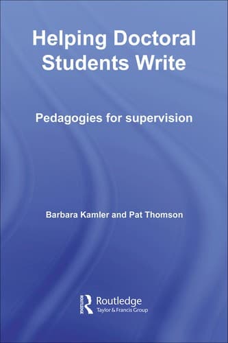 Tapa de Helping doctoral students write