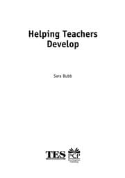 Tapa de Helping teachers develop