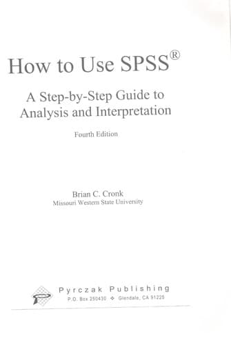 Tapa de How to Use SPSS