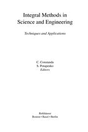 Tapa de Integral methods in science and engineering