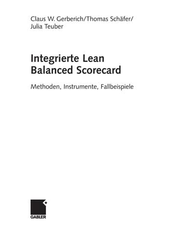 Tapa de Integrierte Lean Balanced Scorecard