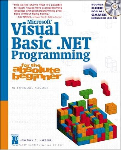 Tapa de Microsoft Visual Basic .NET Programming for the Absolute Beginner (For the Absolute Beginner)