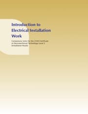 Tapa de Introduction to electrical installation work