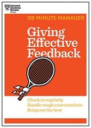 Tapa de Giving Effective Feedback (HBR 20-Minute Manager Series)