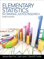 Tapa de Elementary Statistics in Criminal Justice Research (4th Edition)