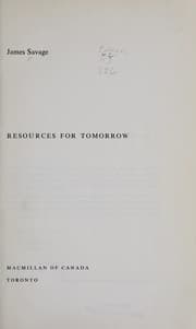 Tapa de Resources for tomorrow