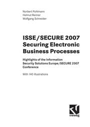 Tapa de ISSE/SECURE 2007 Securing Electronic Business Processes