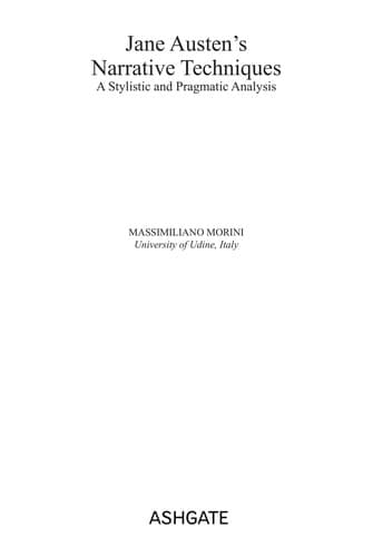 Tapa de Jane Austen's narrative techniques