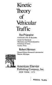 Tapa de Kinetic theory of vehicular traffic