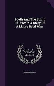 Tapa de Booth And The Spirit Of Lincoln A Story Of A Living Dead Man