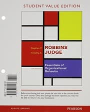 Tapa de Essentials of Organizational Behavior, Student Value Edition Plus MyLab Management with Pearson eText -- Access Card Package (13th Edition)