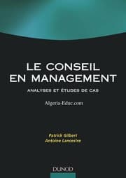 Tapa de Le conseil en management : analyses et études de cas