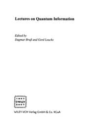 Tapa de Lectures on quantum information