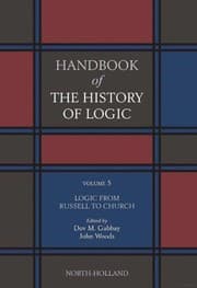 Tapa de Logic from Russell to Church