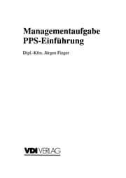 Tapa de Managementaufgabe PPS-Einführung