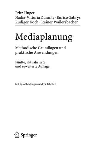 Tapa de Mediaplanung