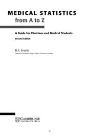 Tapa de Medical statistics from A to Z