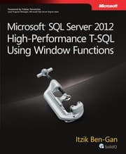 Tapa de Microsoft SQL Server 2012 high-performance T-SQL using Window functions