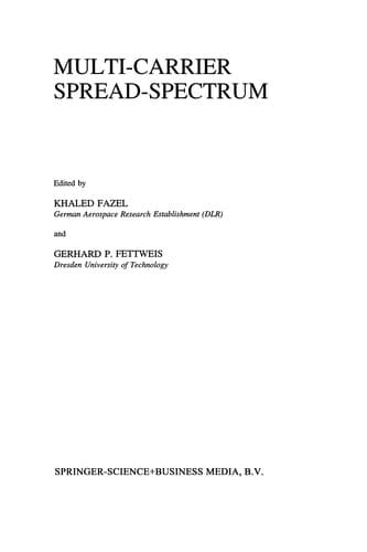 Tapa de Multi-carrier spread-spectrum