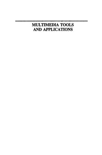 Tapa de Multimedia Tools and Applications