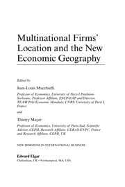 Tapa de Multinational firms' location and the new economic geography