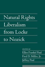 Tapa de Natural rights liberalism from Locke to Nozick