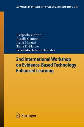 Tapa de 2nd International Workshop on Evidence-based Technology Enhanced Learning