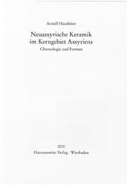Tapa de Neuassyrische Keramik im Kerngebiet Assyriens
