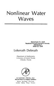 Tapa de Nonlinear water waves