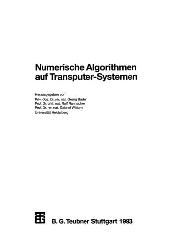 Tapa de Numerische Algorithmen auf Transputer-Systemen