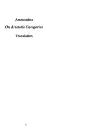 Tapa de On Aristotle's Categories