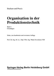 Tapa de Organisation in der Produktionstechnik