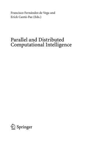 Tapa de Parallel and distributed computational intelligence