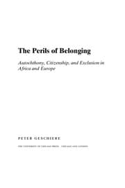 Tapa de The perils of belonging