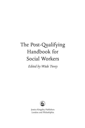 Tapa de The post-qualifying handbook for social workers
