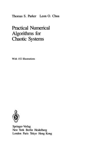 Tapa de Practical Numerical Algorithms for Chaotic Systems
