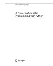 Tapa de A primer on scientific programming with Python