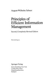 Tapa de Principles of Efficient Information Management