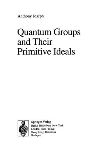 Tapa de Quantum Groups and Their Primitive Ideals