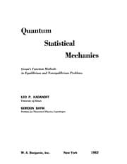 Tapa de Quantum statistical mechanics
