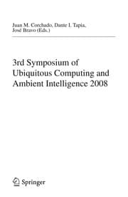 Tapa de 3rd Symposium of Ubiquitous Computing and Ambient Intelligence 2008