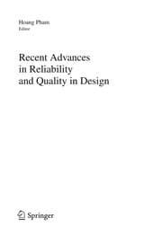 Tapa de Recent advances in reliability and quality in design