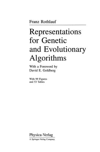 Tapa de Representations for Genetic and Evolutionary Algorithms