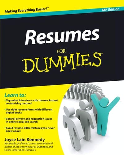 Tapa de Resumes For Dummies